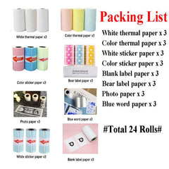 Peripage Thermal Paper: Sticker Variety